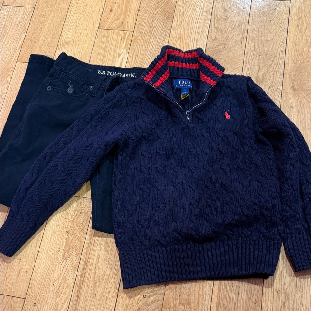 Polo Ralph Lauren sweater with U.S Polo Jeans